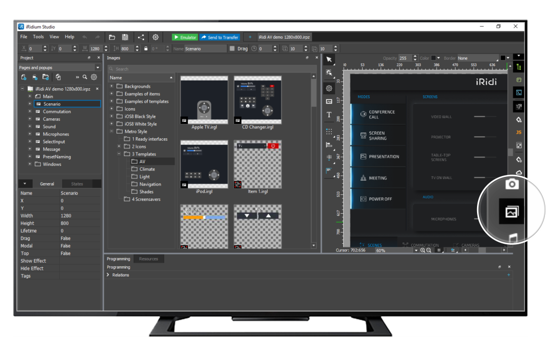 Ui presets. Iridium Pro. Iridium Studio. KNX Home Server Iridium.