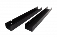 Заглушка торцевая направляющей 1U RAL9005 нуар (к-т 2 шт) (WOOZ9005N)