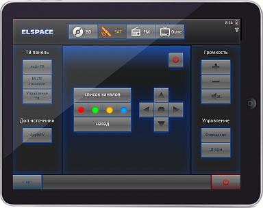 (Private residence). Control interface