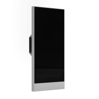 Панель настенная 6 дюймов (P6) с монтажным коробом, алюминий, сатинирование горизонтальное