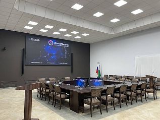  (Актовый зал Приволжского регионального центра судебной экспертизы Министерства юстиции России.)