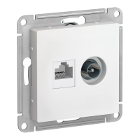 Модуль TV + RJ-45 (M1501) Белый
