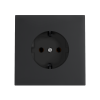 Модуль розетки, Amsterdam (LSM0105st) Черный softtouch