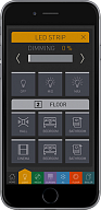 iRidium-based project (Smart home). Control interface