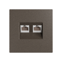 Модуль RJ 45 двойной, Amsterdam 02, Шоко