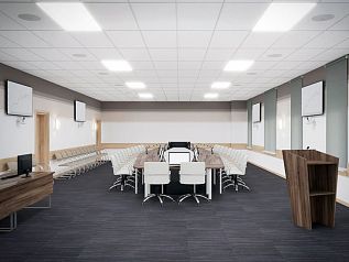  (Конференц-зал крупного промышленного предприятия)